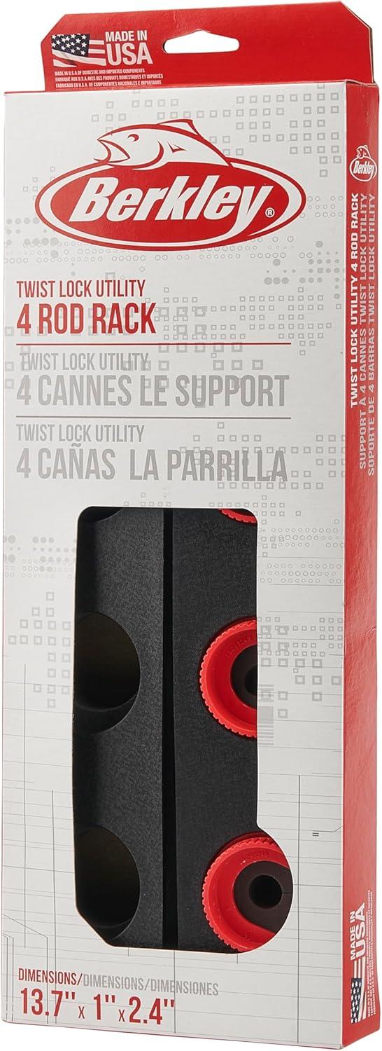 imageBerkley Fishing Rod Racks ampamp Rod HoldersTwist Lock Utility 4 Rod Rack