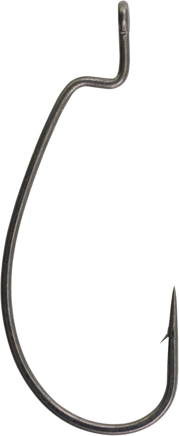 imageBerkley Fusion19 Wide Gap Live Bait Hooks Size 4 Fishing Hooks Needle Point with SlickSet Coating for Easy Penetration Forged for Added StrengthSmoke Satin