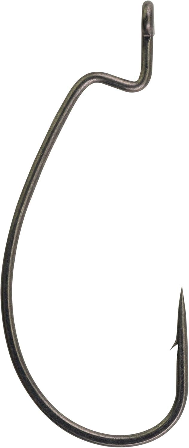 imageBerkley Fusion19 Wide Gap Live Bait Hooks Size 4 Fishing Hooks Needle Point with SlickSet Coating for Easy Penetration Forged for Added StrengthSmoke Satin