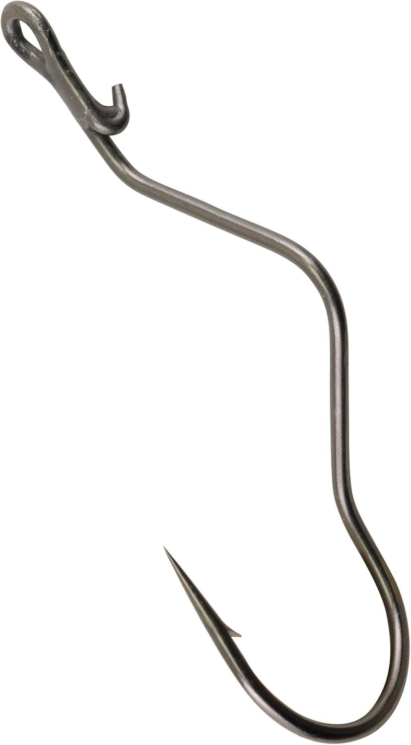 imageBerkley Fusion19 Wide Gap Live Bait Hooks Size 4 Fishing Hooks Needle Point with SlickSet Coating for Easy Penetration Forged for Added StrengthSmoke Satin