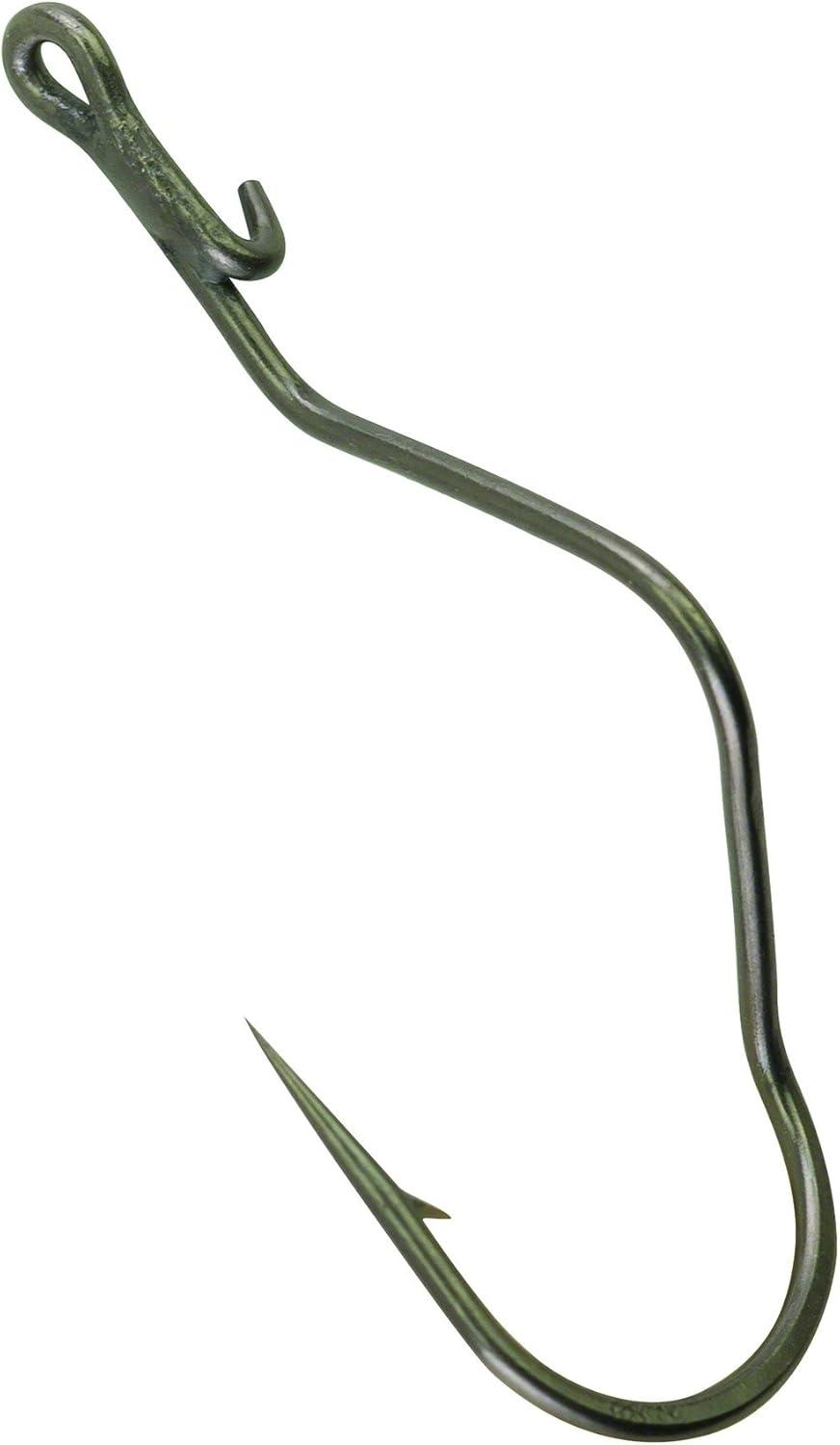 imageBerkley Fusion19 Wide Gap Live Bait Hooks Size 4 Fishing Hooks Needle Point with SlickSet Coating for Easy Penetration Forged for Added StrengthSmoke Satin