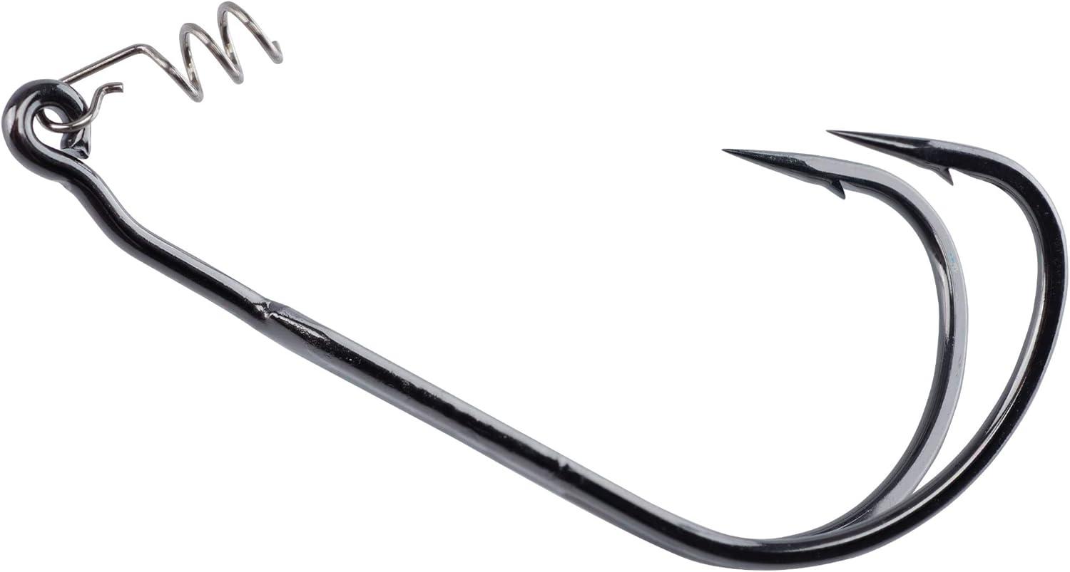 imageBerkley Fusion19 Wide Gap Live Bait Hooks Size 4 Fishing Hooks Needle Point with SlickSet Coating for Easy Penetration Forged for Added StrengthSmoke Satin