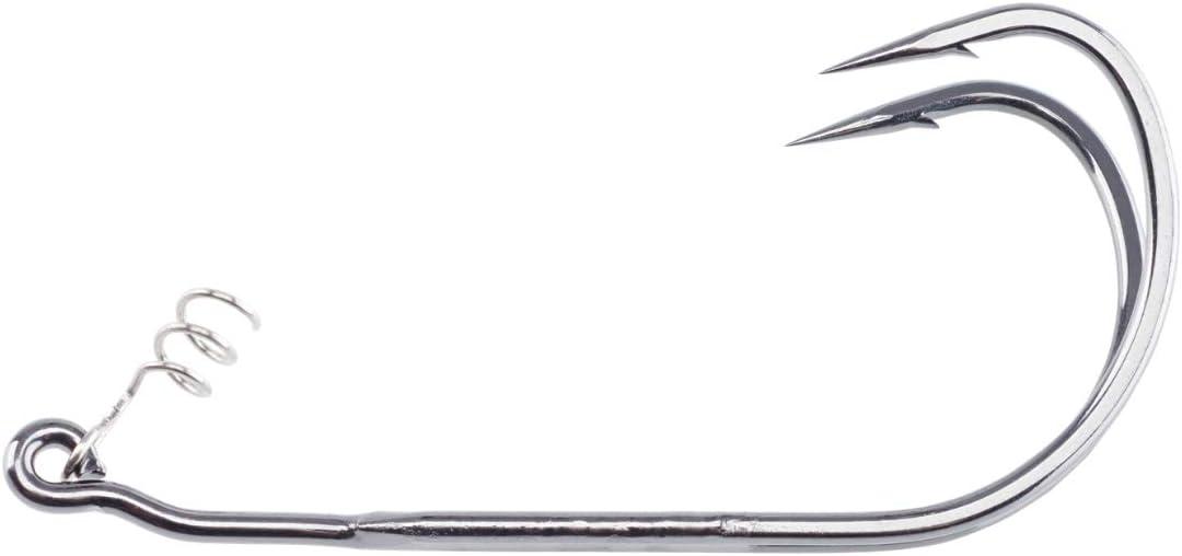 imageBerkley Fusion19 Wide Gap Live Bait Hooks Size 4 Fishing Hooks Needle Point with SlickSet Coating for Easy Penetration Forged for Added StrengthSmoke Satin