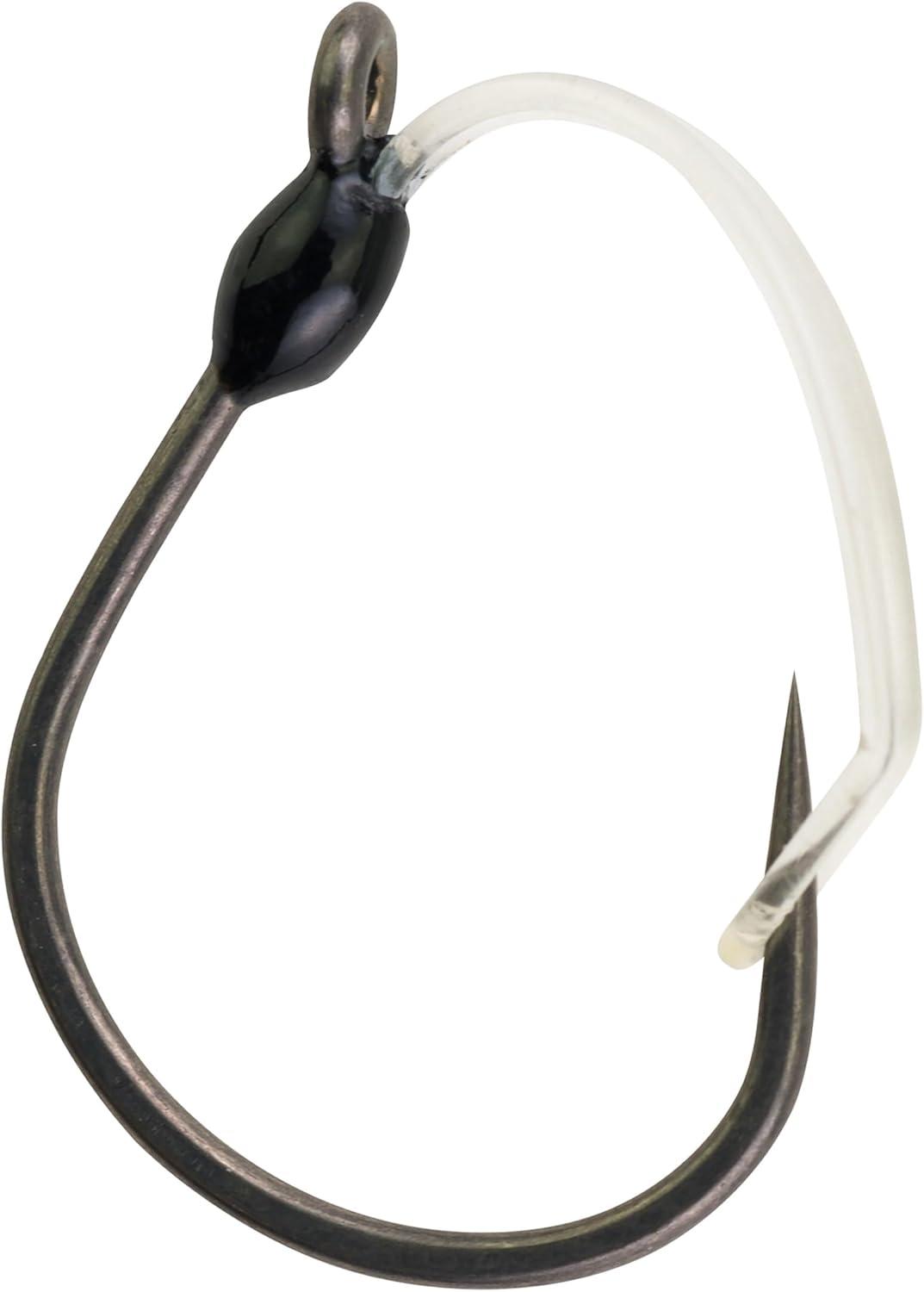 imageBerkley Fusion19 Wide Gap Live Bait Hooks Size 4 Fishing Hooks Needle Point with SlickSet Coating for Easy Penetration Forged for Added StrengthSmoke Satin