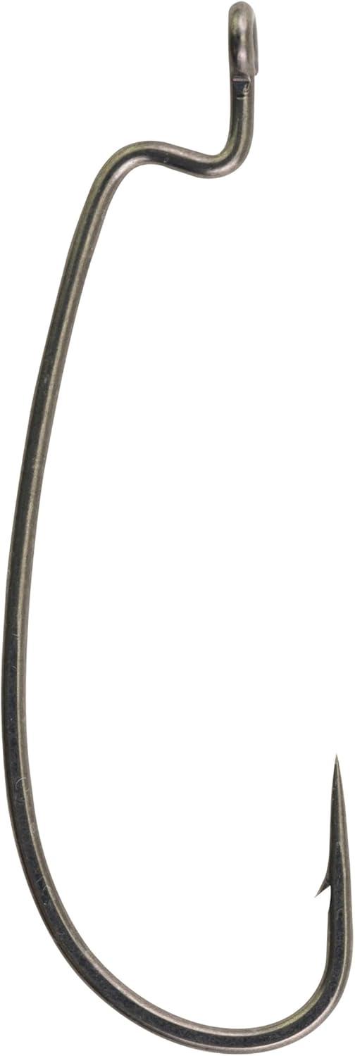 imageBerkley Fusion19 Wide Gap Live Bait Hooks Size 4 Fishing Hooks Needle Point with SlickSet Coating for Easy Penetration Forged for Added StrengthSmoke Satin