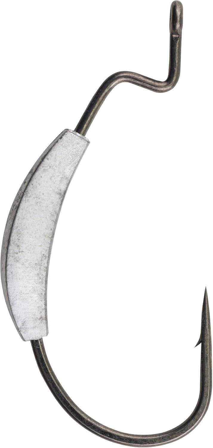 imageBerkley Fusion19 Wide Gap Live Bait Hooks Size 4 Fishing Hooks Needle Point with SlickSet Coating for Easy Penetration Forged for Added StrengthSmoke Satin