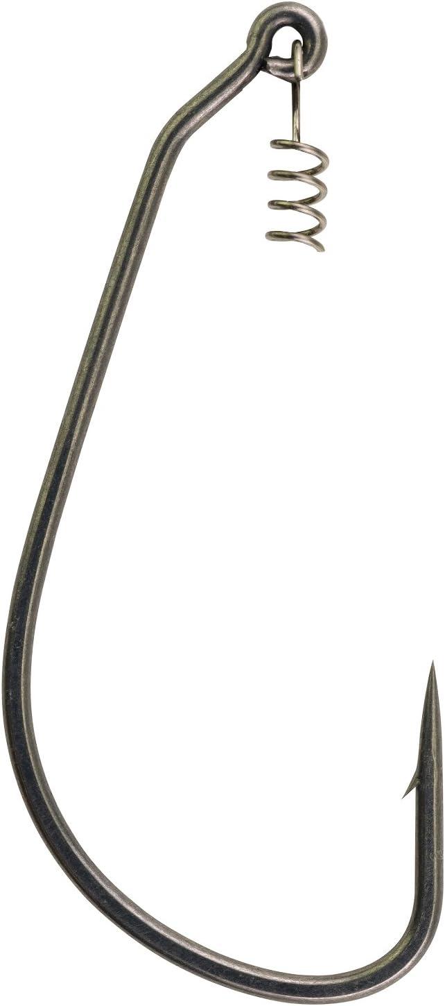 imageBerkley Fusion19 Wide Gap Live Bait Hooks Size 4 Fishing Hooks Needle Point with SlickSet Coating for Easy Penetration Forged for Added StrengthSmoke Satin