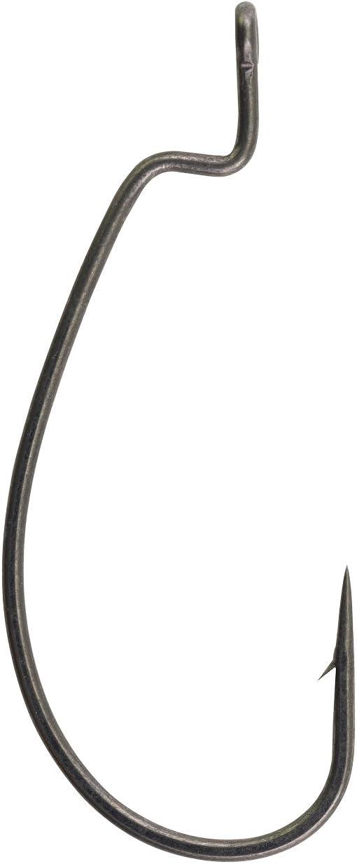 imageBerkley Fusion19 Wide Gap Live Bait Hooks Size 4 Fishing Hooks Needle Point with SlickSet Coating for Easy Penetration Forged for Added StrengthSmoke Satin