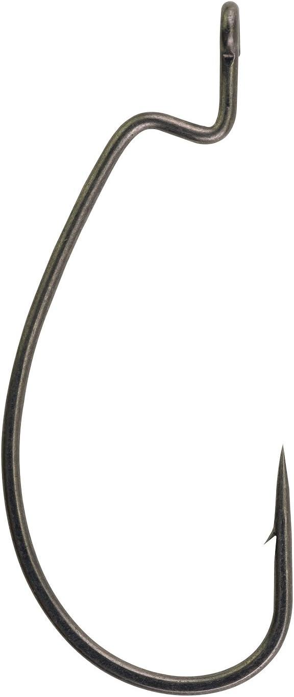 imageBerkley Fusion19 Wide Gap Live Bait Hooks Size 4 Fishing Hooks Needle Point with SlickSet Coating for Easy Penetration Forged for Added StrengthSmoke Satin