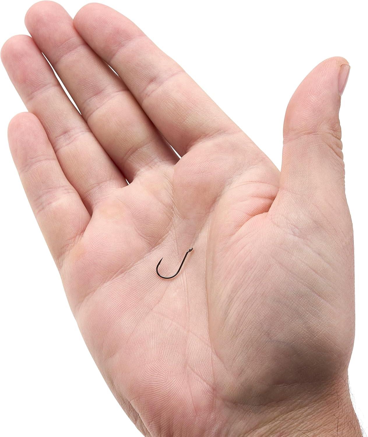 imageBerkley Fusion19 Wide Gap Live Bait Hooks Size 4 Fishing Hooks Needle Point with SlickSet Coating for Easy Penetration Forged for Added StrengthSmoke Satin