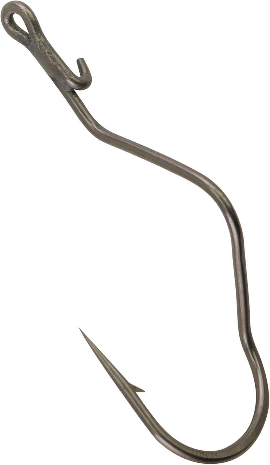 imageBerkley Fusion19 Wide Gap Live Bait Hooks Size 4 Fishing Hooks Needle Point with SlickSet Coating for Easy Penetration Forged for Added StrengthSmoke Satin