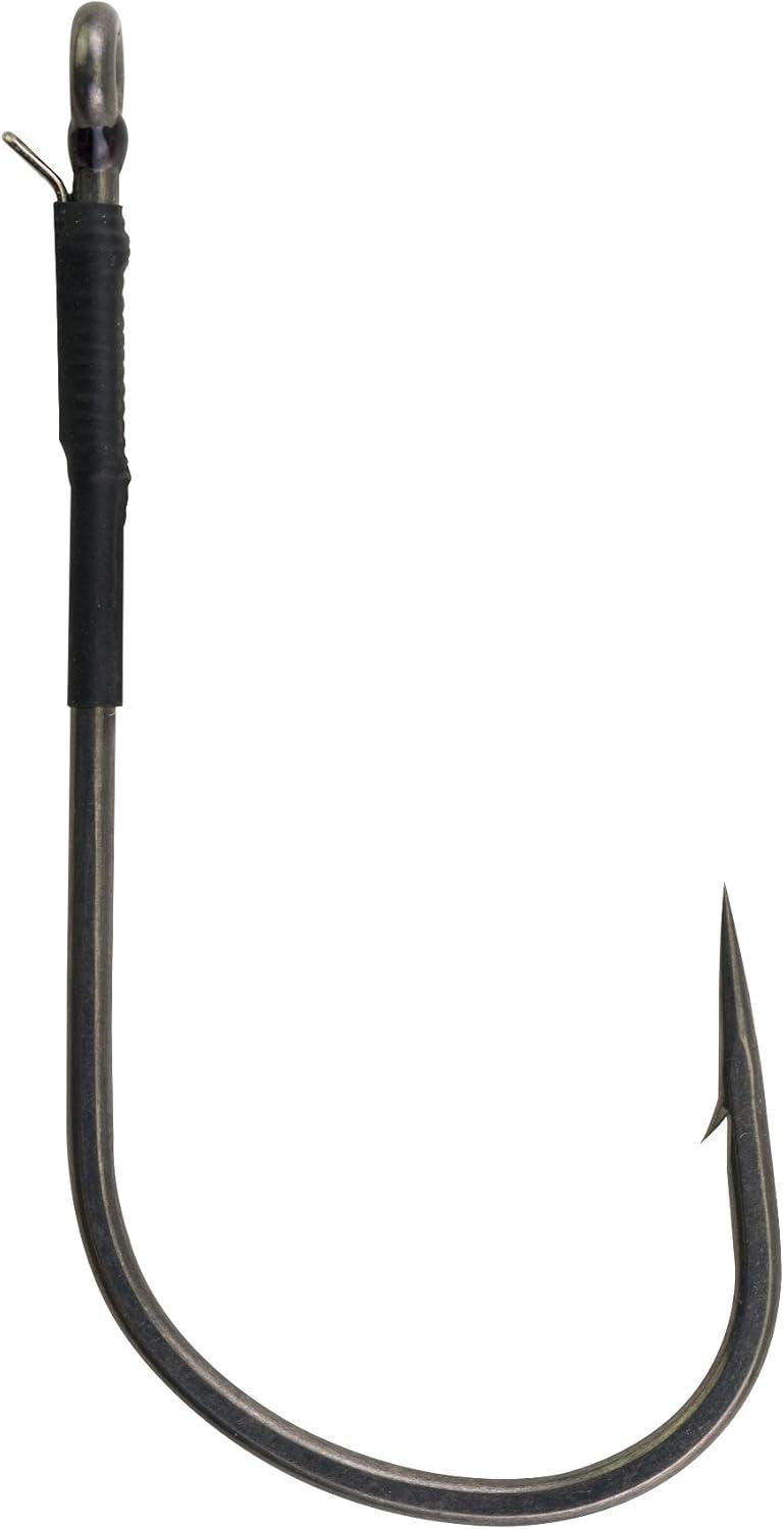 imageBerkley Fusion19 Wide Gap Live Bait Hooks Size 4 Fishing Hooks Needle Point with SlickSet Coating for Easy Penetration Forged for Added StrengthSmoke Satin