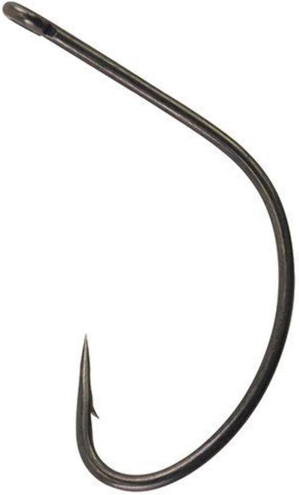 imageBerkley Fusion19 Wide Gap Live Bait Hooks Size 4 Fishing Hooks Needle Point with SlickSet Coating for Easy Penetration Forged for Added StrengthSmoke Satin