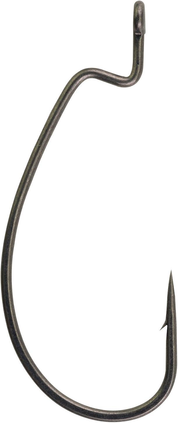 imageBerkley Fusion19 Wide Gap Live Bait Hooks Size 4 Fishing Hooks Needle Point with SlickSet Coating for Easy Penetration Forged for Added StrengthSmoke Satin