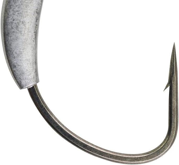 imageBerkley Fusion19 Wide Gap Live Bait Hooks Size 4 Fishing Hooks Needle Point with SlickSet Coating for Easy Penetration Forged for Added StrengthSmoke Satin