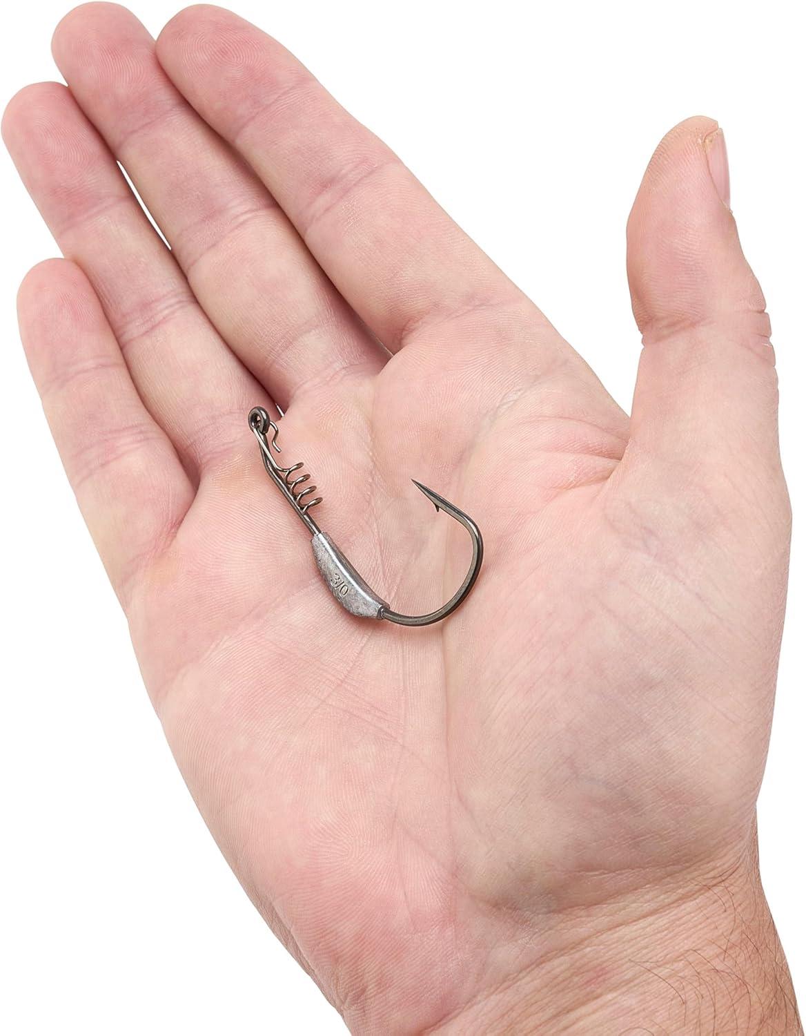 imageBerkley Fusion19 Wide Gap Live Bait Hooks Size 4 Fishing Hooks Needle Point with SlickSet Coating for Easy Penetration Forged for Added StrengthSmoke Satin