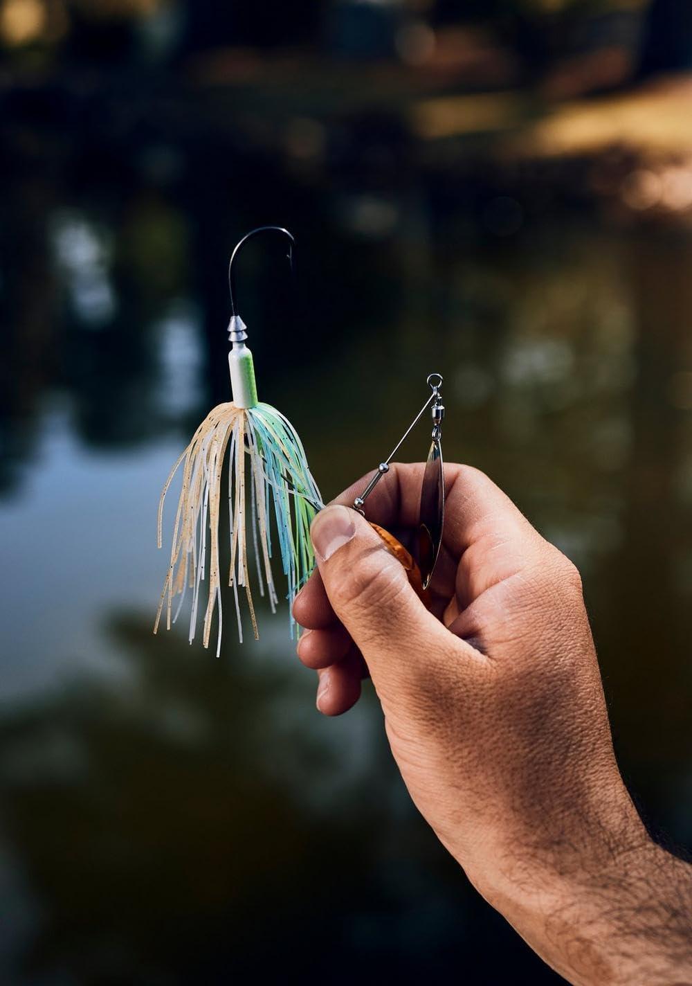 imageBerkley Power Blade Compact Fishing SpinnerbaitsBama BreamGreen Pumpkin Gold