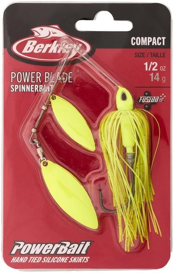 imageBerkley Power Blade Compact Fishing SpinnerbaitsChartreuseChartreuse Chartreuse