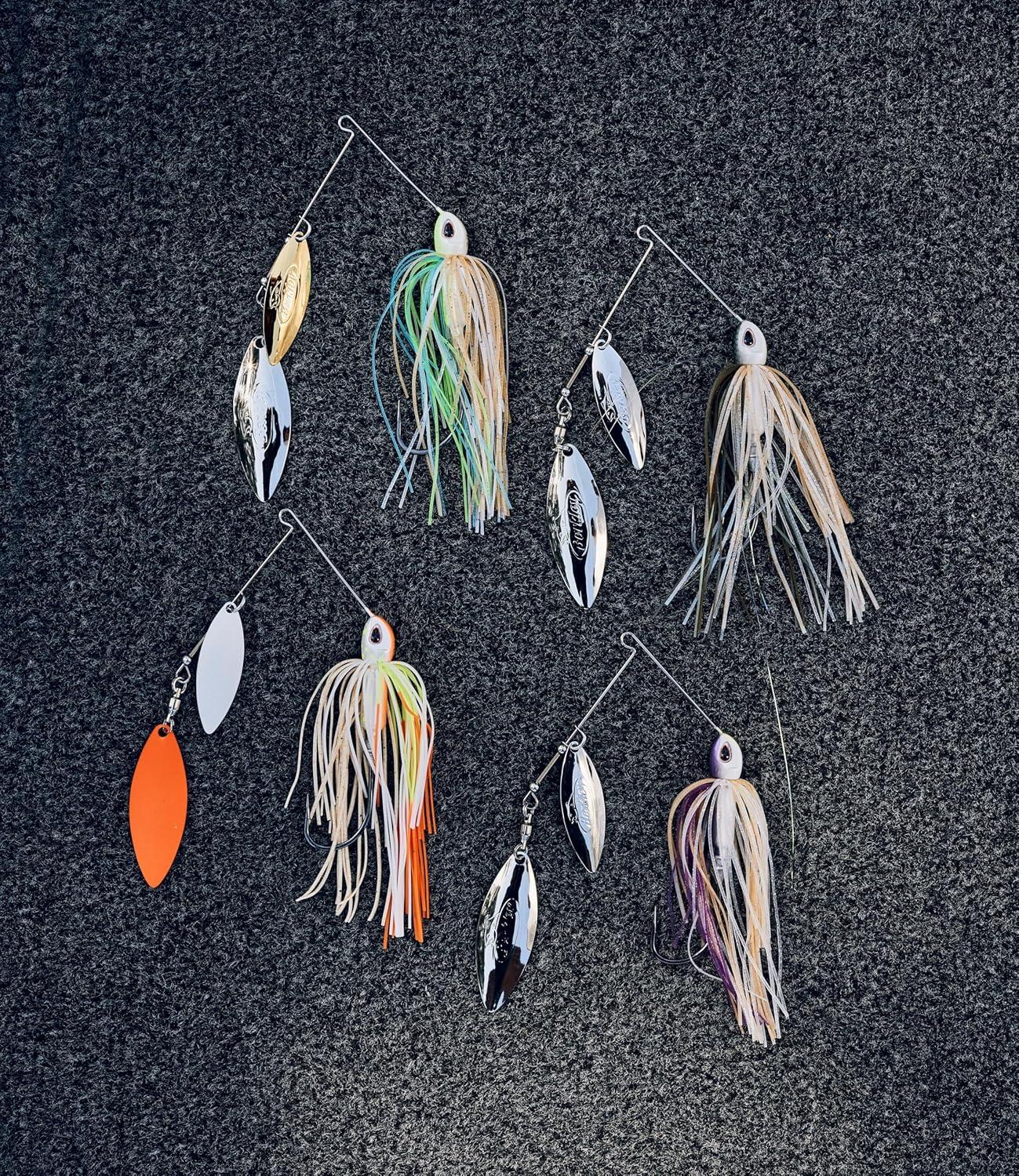 imageBerkley Power Blade Compact Fishing SpinnerbaitsColeslawWhite Orange