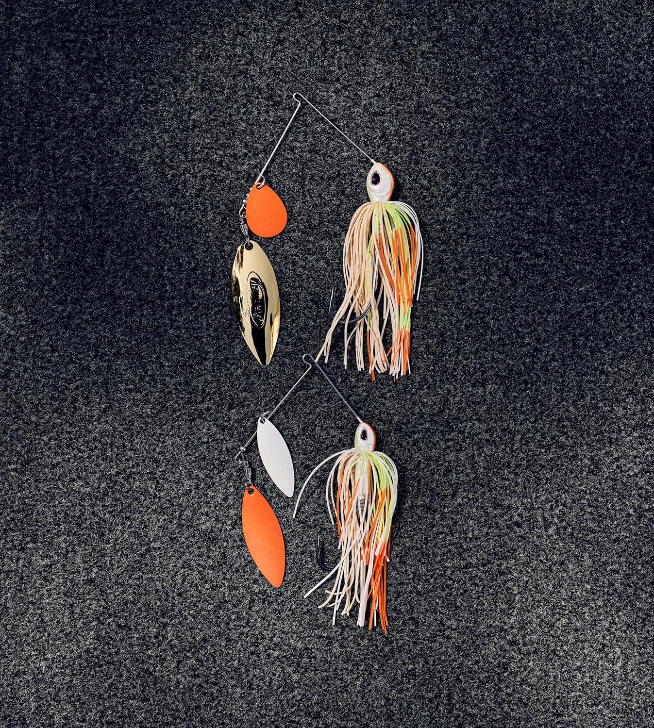 imageBerkley Power Blade Compact Fishing SpinnerbaitsColeslawWhite Orange