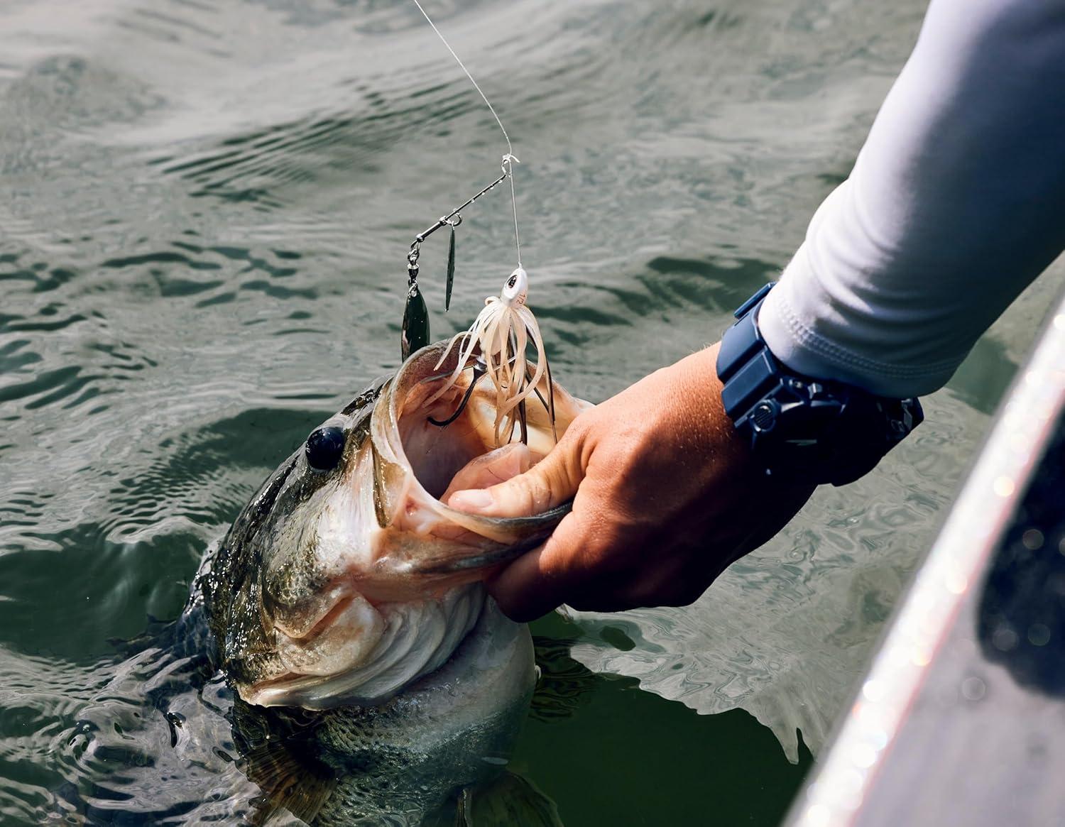 imageBerkley Power Blade Compact Fishing SpinnerbaitsColeslawWhite Orange