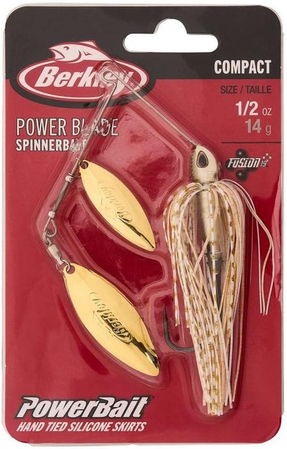 imageBerkley Power Blade Compact Fishing SpinnerbaitsCryptoGold Gold