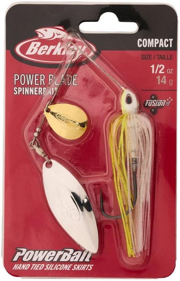 imageBerkley Power Blade Compact Fishing SpinnerbaitsE2 MagicGold Silver
