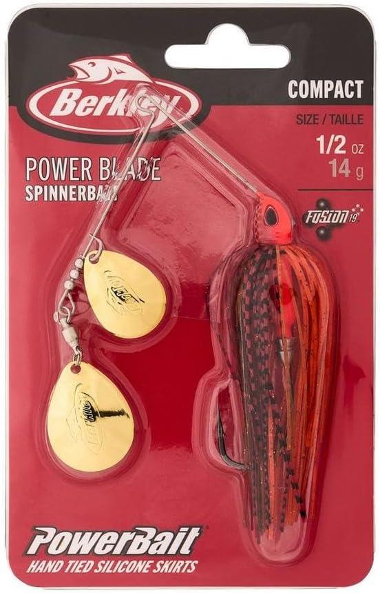 imageBerkley Power Blade Compact Fishing SpinnerbaitsFire CrawGold Gold