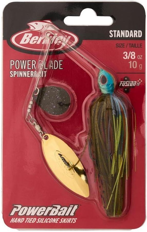 imageBerkley Power Blade Compact Fishing SpinnerbaitsGill SpawnGreen Pumpkin Gold