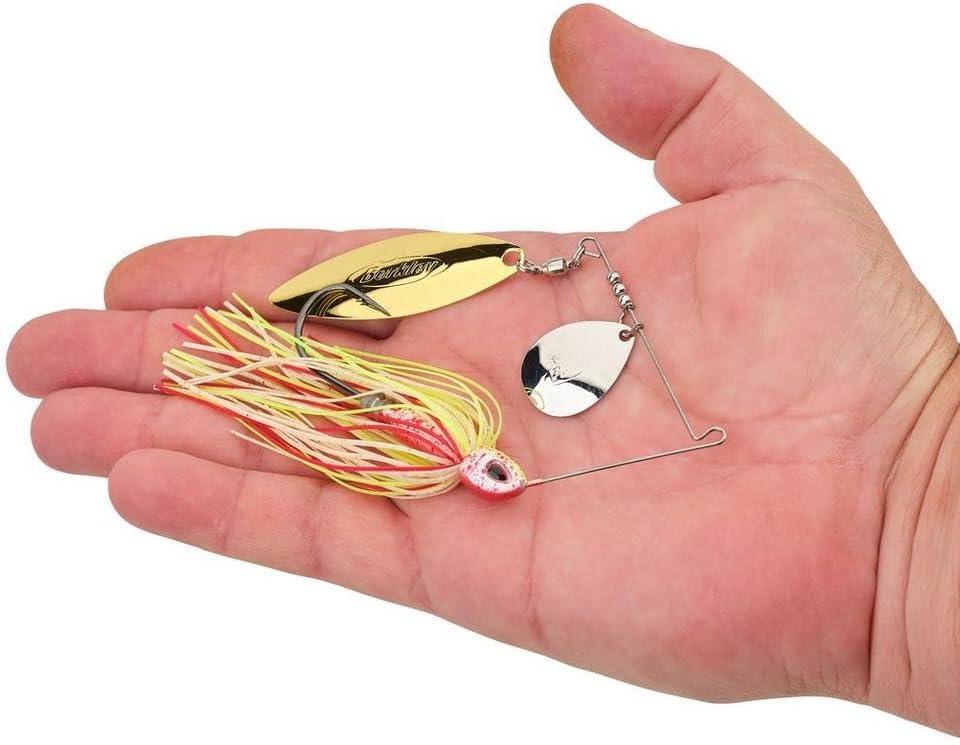 imageBerkley Power Blade Compact Fishing SpinnerbaitsHot SlawSilver Gold