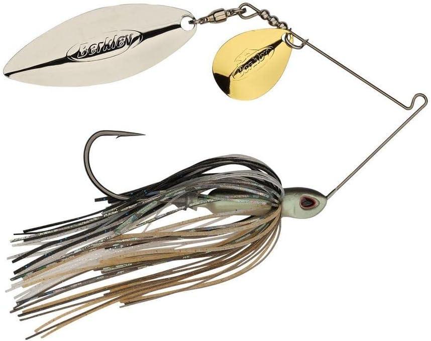 imageBerkley Power Blade Compact Fishing SpinnerbaitsShad SpawnGold Silver