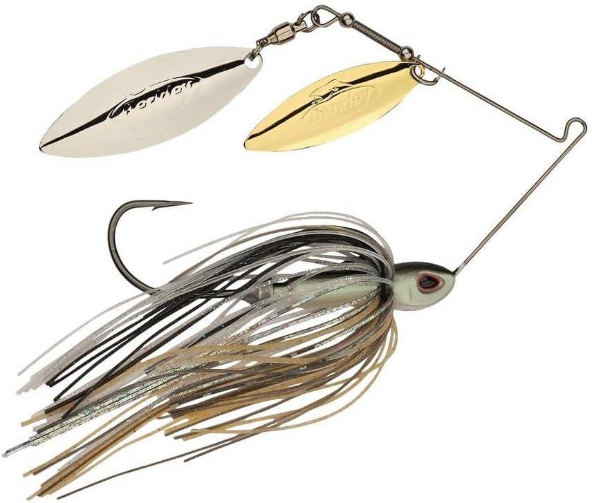 imageBerkley Power Blade Compact Fishing SpinnerbaitsShad SpawnGold Silver