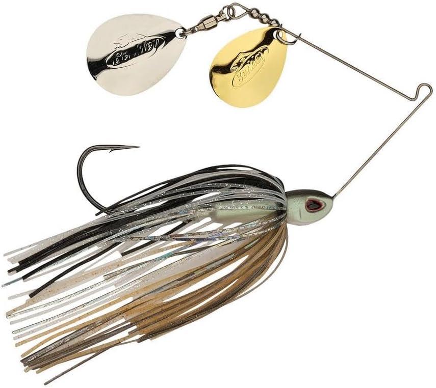 imageBerkley Power Blade Compact Fishing SpinnerbaitsShad SpawnGold Silver