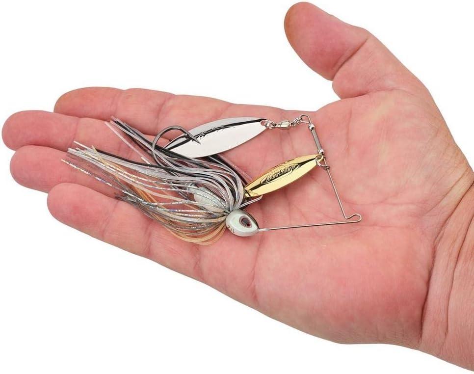 imageBerkley Power Blade Compact Fishing SpinnerbaitsShad SpawnGold Silver