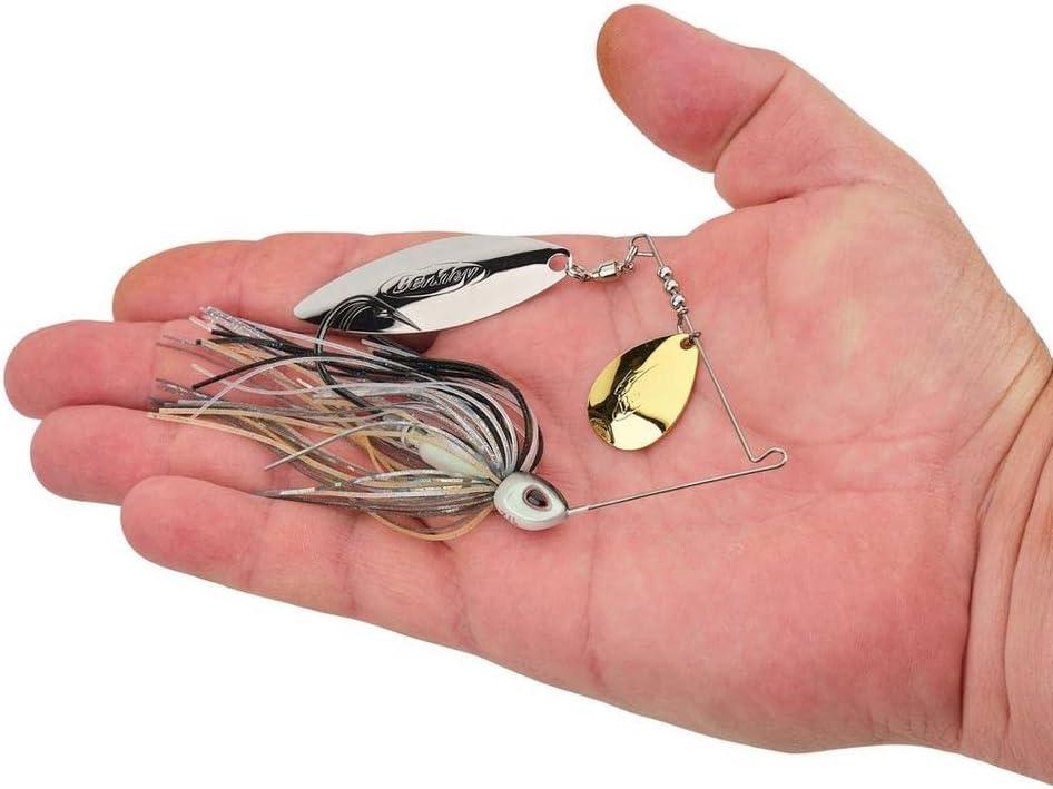 imageBerkley Power Blade Compact Fishing SpinnerbaitsShad SpawnGold Silver