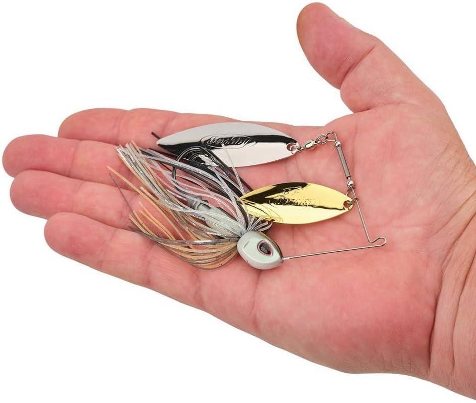 imageBerkley Power Blade Compact Fishing SpinnerbaitsShad SpawnGold Silver