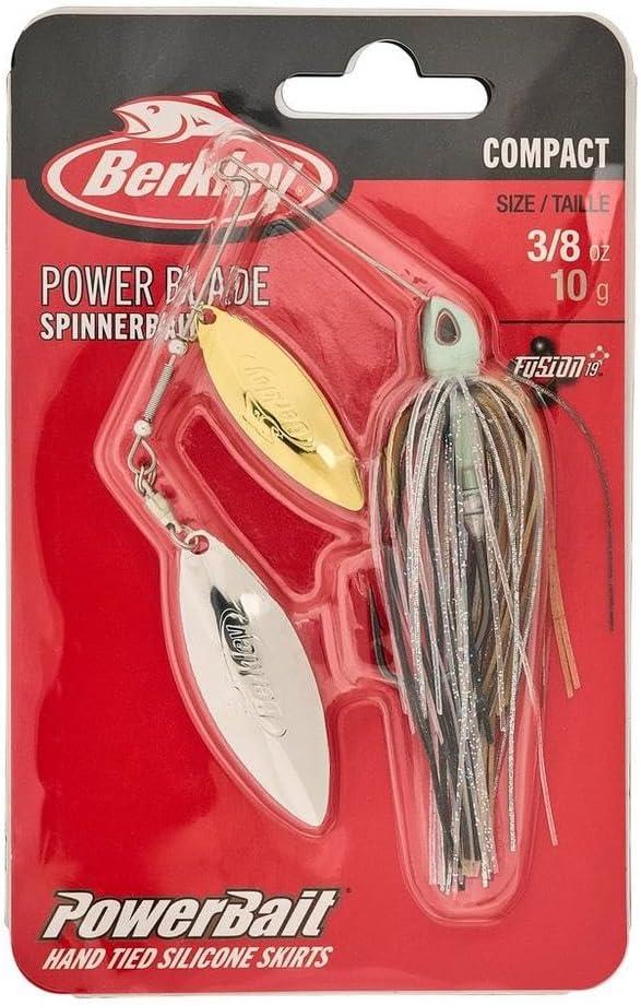 imageBerkley Power Blade Compact Fishing SpinnerbaitsSilver BulletGold Silver