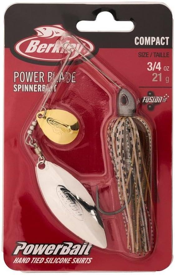 imageBerkley Power Blade Compact Fishing SpinnerbaitsSilver BulletGold Silver
