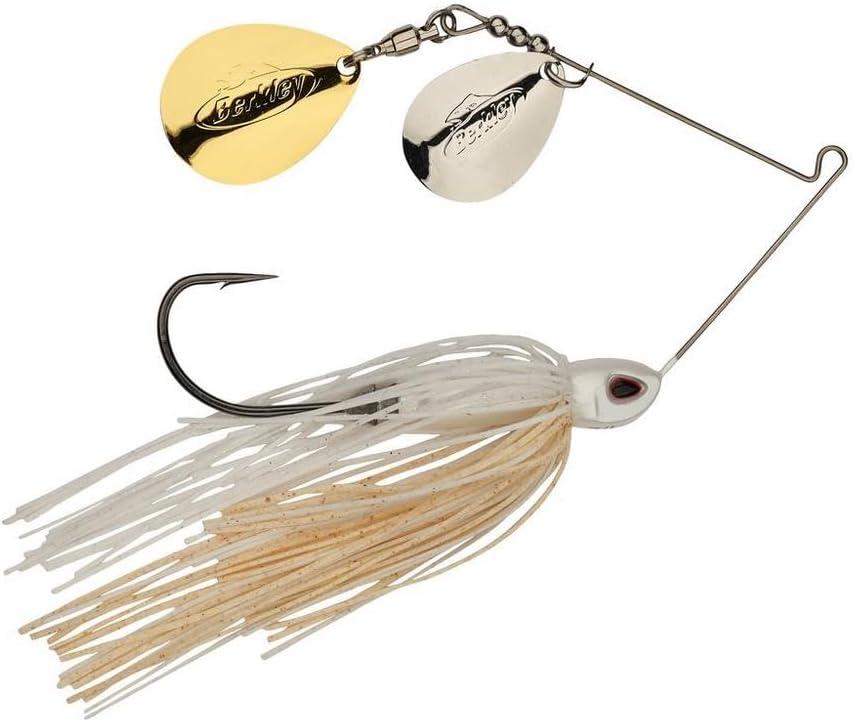 imageBerkley Power Blade Compact Fishing SpinnerbaitsWhiteSilver Gold