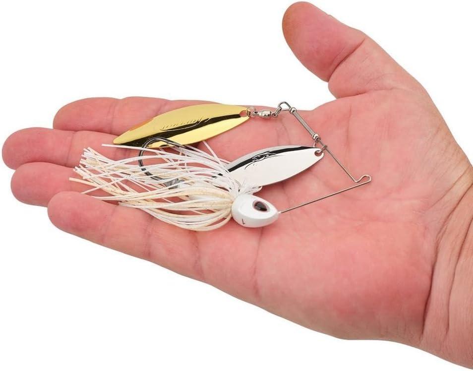 imageBerkley Power Blade Compact Fishing SpinnerbaitsWhiteSilver Gold