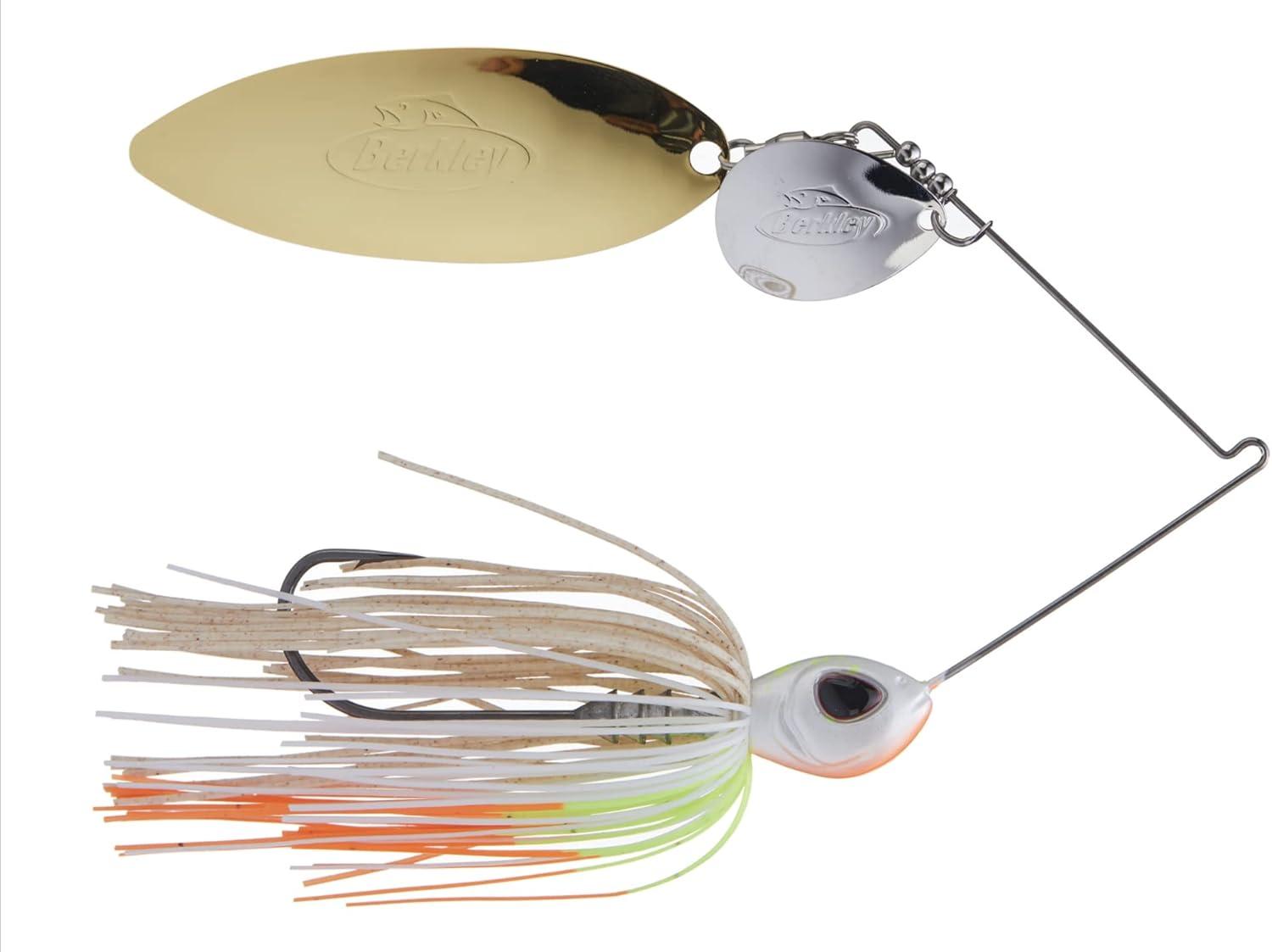 imageBerkley Power Blade Compact Fishing SpinnerbaitsWhiteSilver Gold
