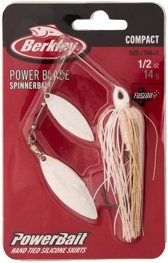 imageBerkley Power Blade Compact Fishing SpinnerbaitsWhiteWhite White