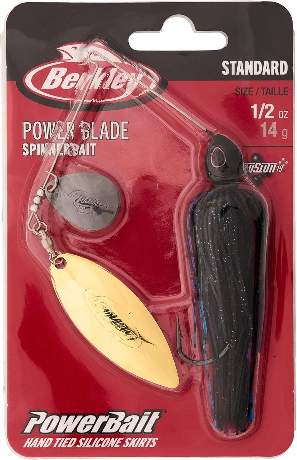 imageBerkley Power Blade Standard Fishing SpinnerbaitsBL SpecialBlack Nickel Gold