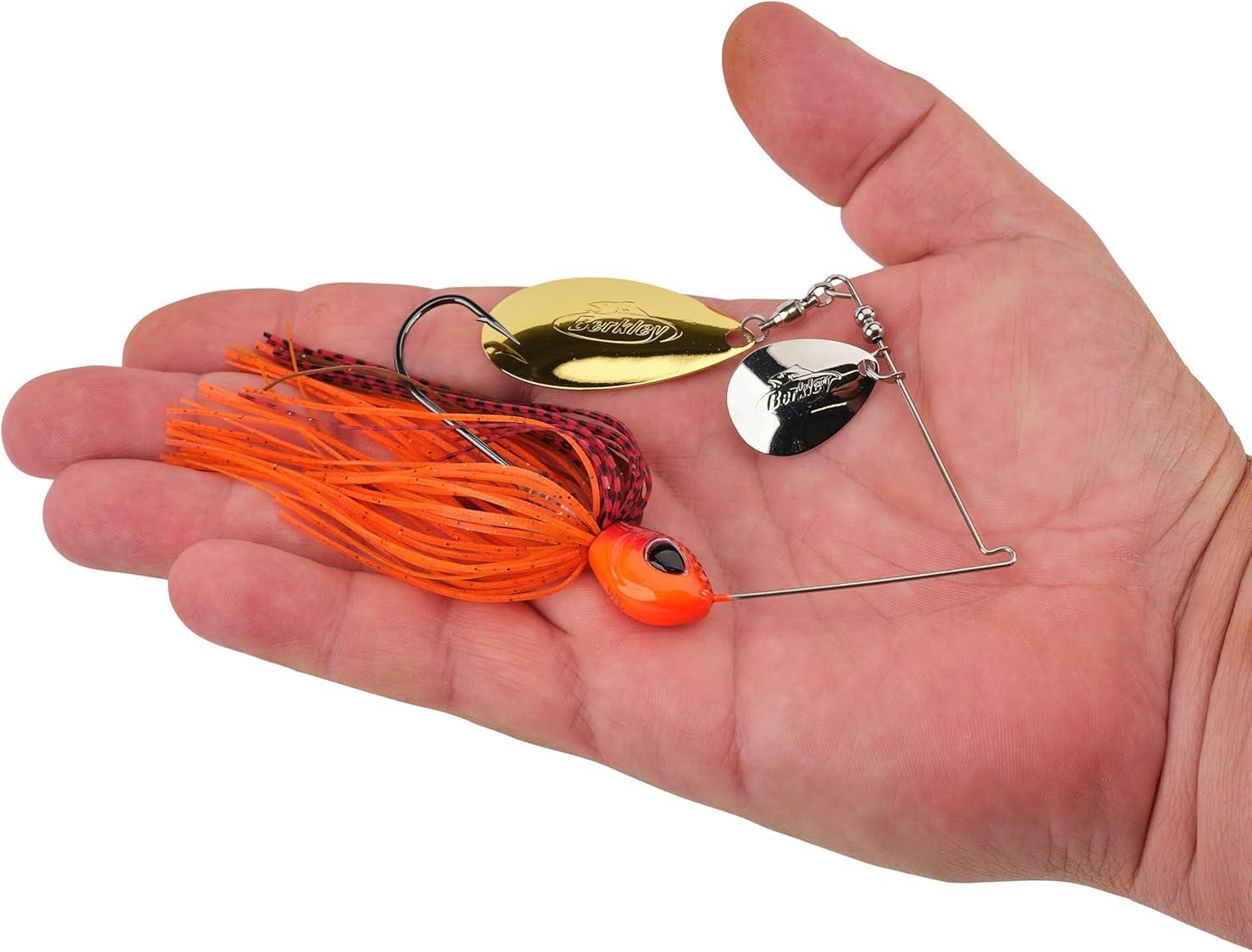 imageBerkley Power Blade Standard Fishing SpinnerbaitsFire CrawSilver Gold