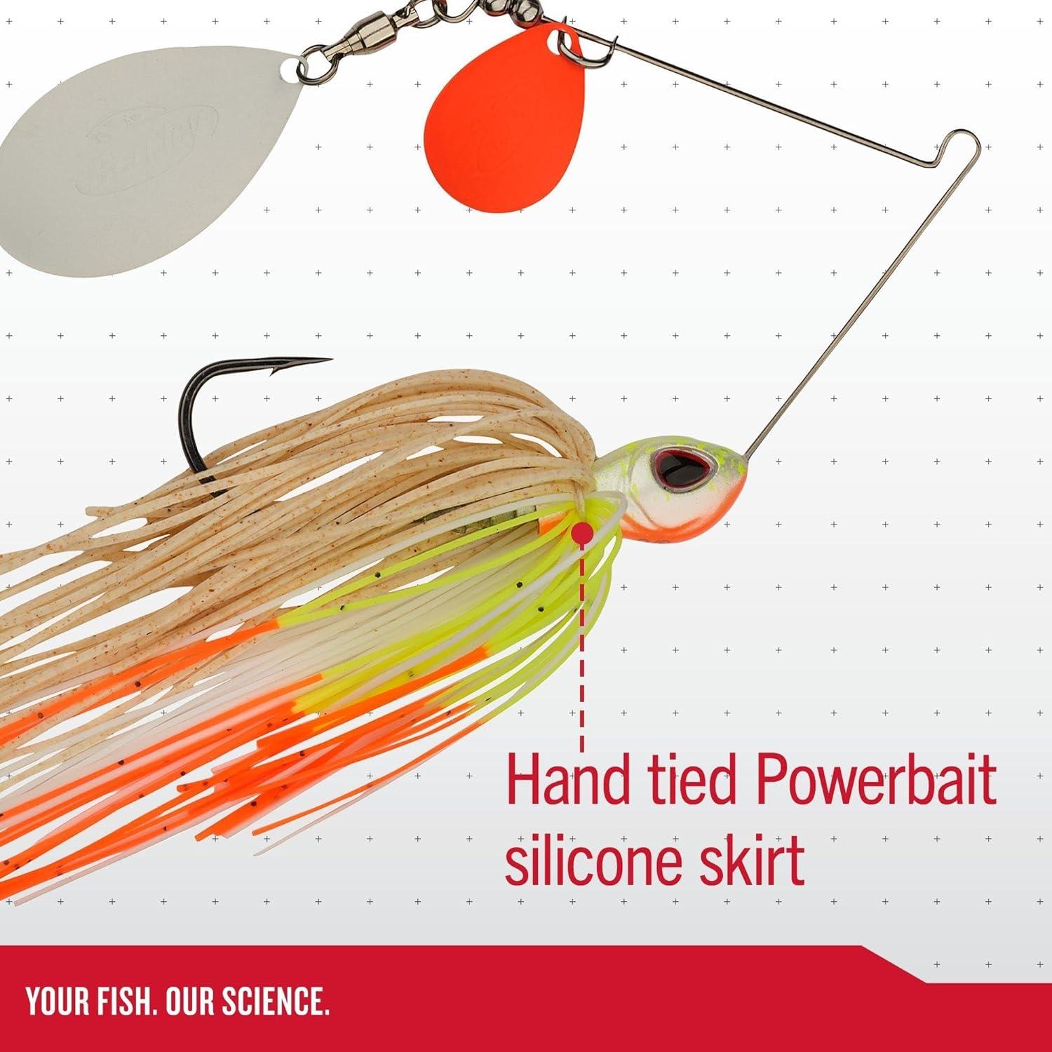 imageBerkley Power Blade Standard Fishing SpinnerbaitsHot SlawGold Silver