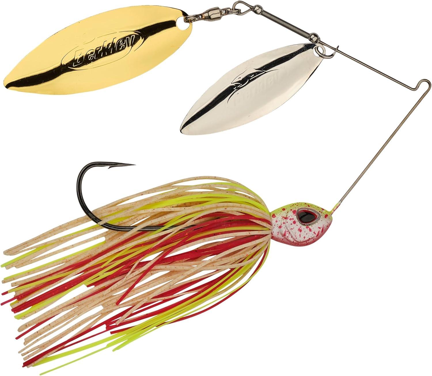 imageBerkley Power Blade Standard Fishing SpinnerbaitsHot SlawSilver Gold