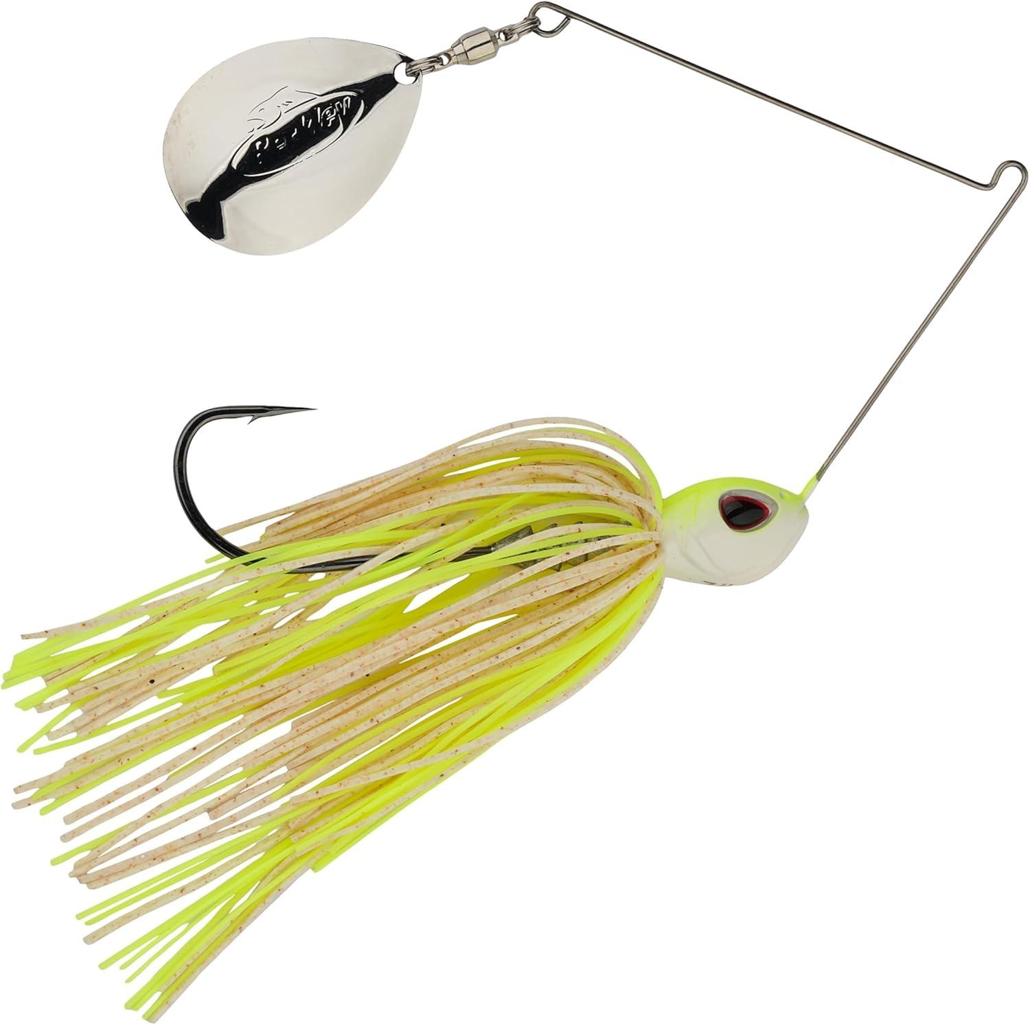 imageBerkley Power Blade Standard Fishing SpinnerbaitsWhite ChartreuseSilver