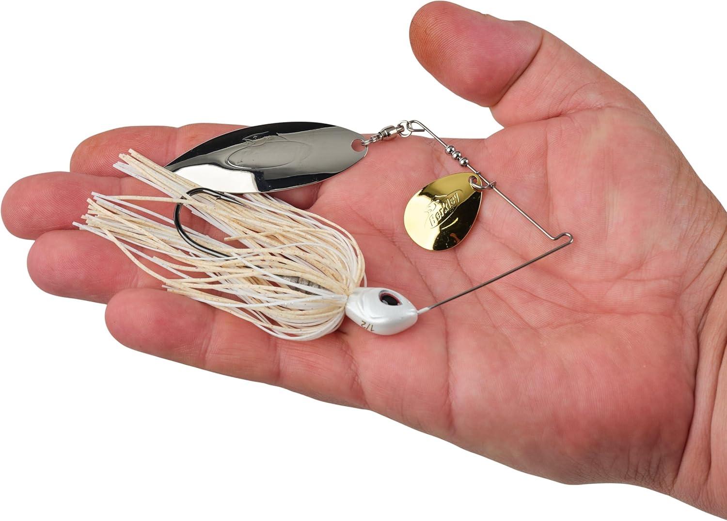 imageBerkley Power Blade Standard Fishing SpinnerbaitsWhiteGold Silver