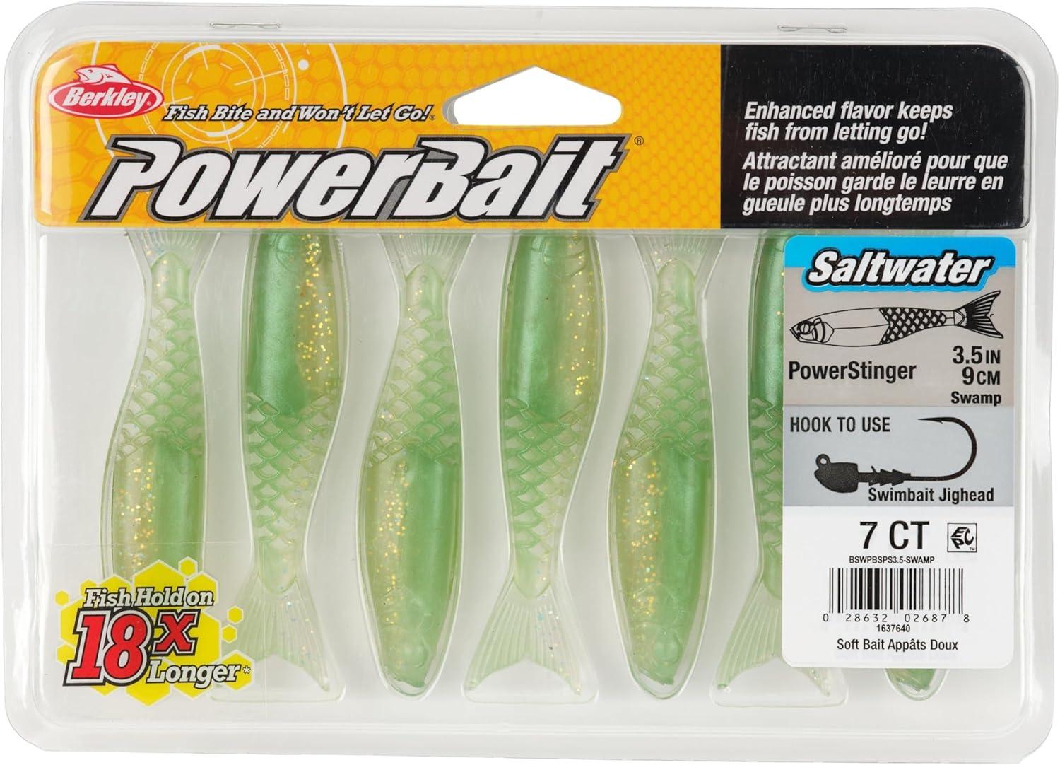 imageBerkley PowerBait Saltwater PowerStinger Fishing Soft BaitSwamp