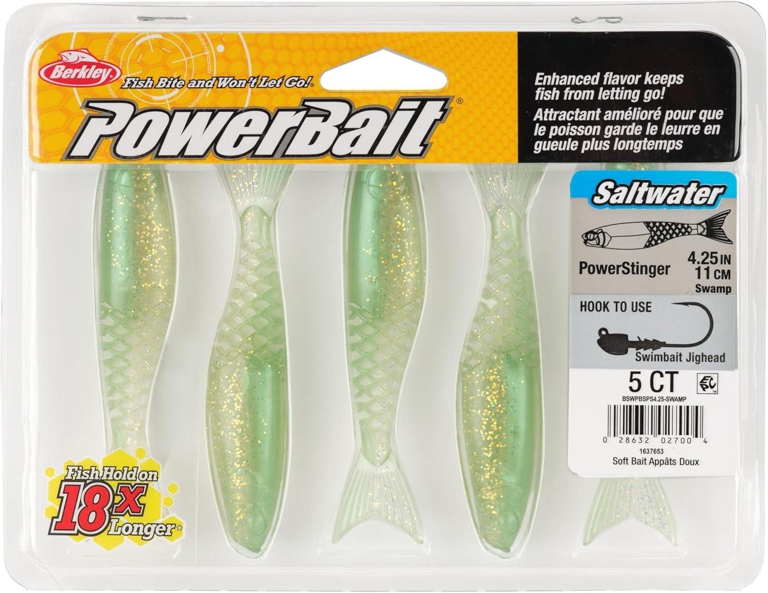 imageBerkley PowerBait Saltwater PowerStinger Fishing Soft BaitSwamp